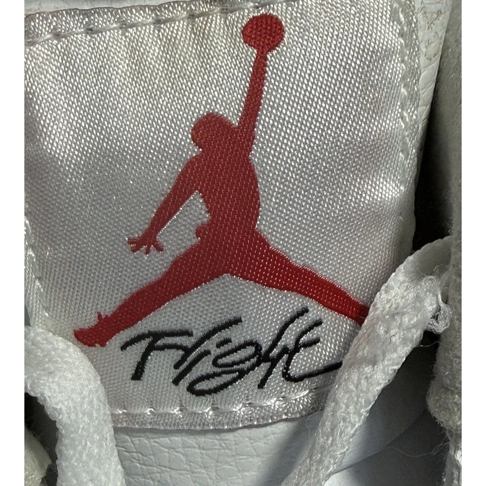 Jordan 4 Retro White Cement 2016 Mens Size 12.5 White Grey Black 840606-192 RARE